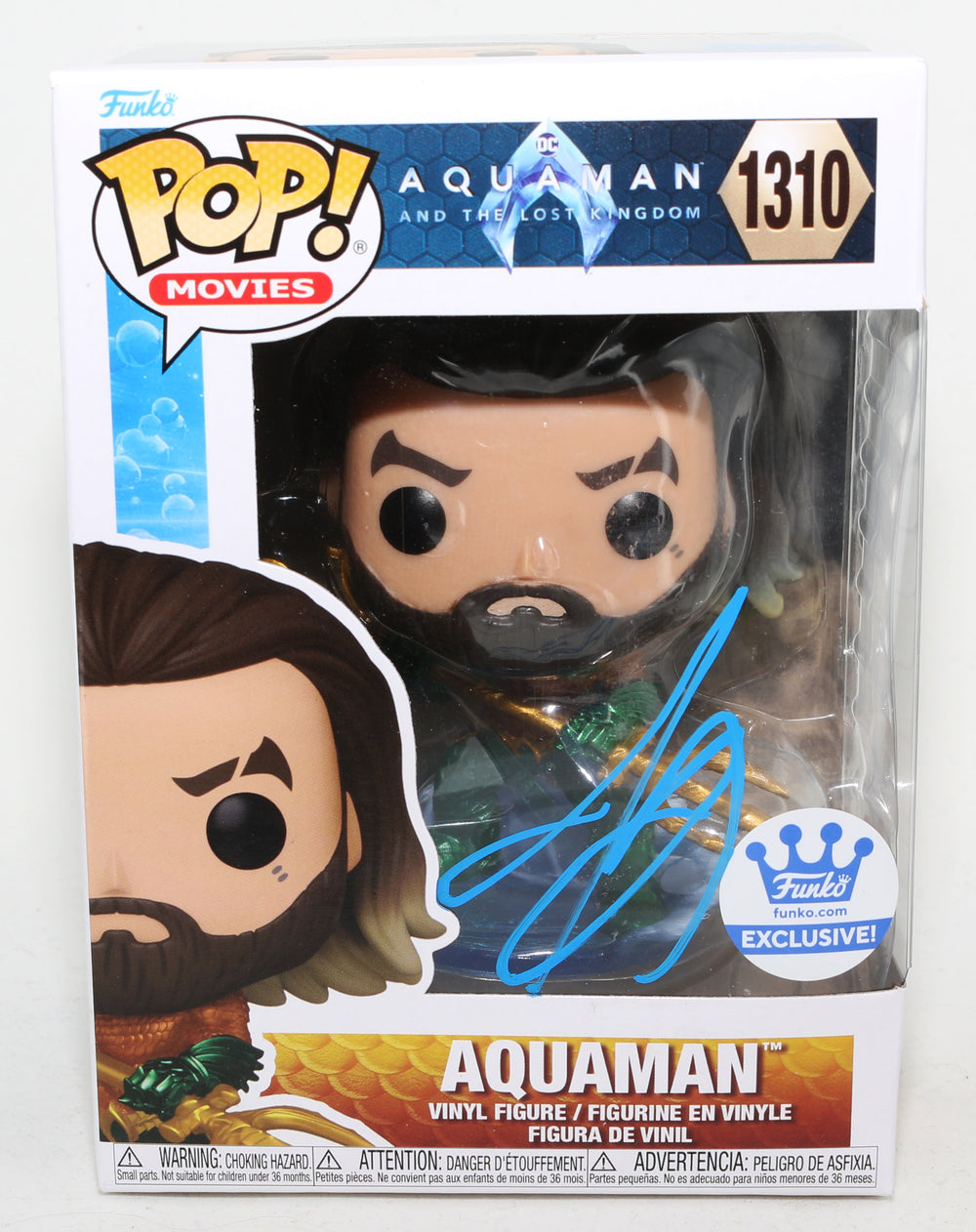 Jason Momoa as Aquaman in Aquaman and the Lost Kingdom (PSA) Signed Funko POP! #1310
