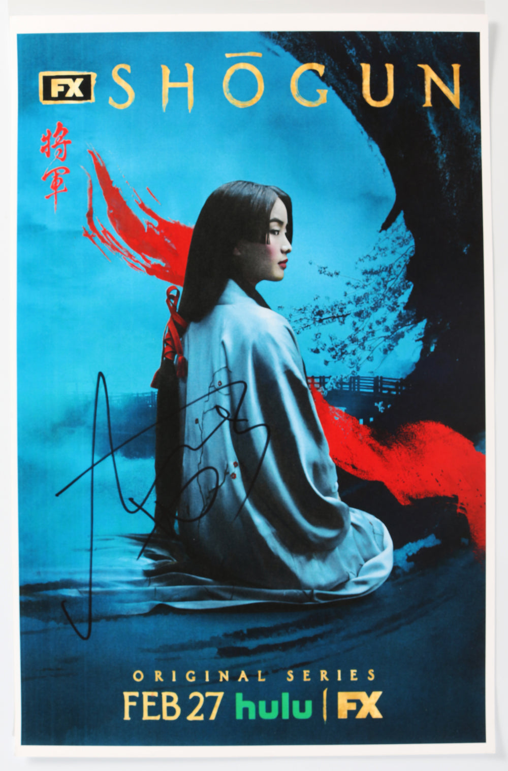 Anna Sawai as Toda Mariko in FX's Shōgun Signed 11x17 Mini Poster