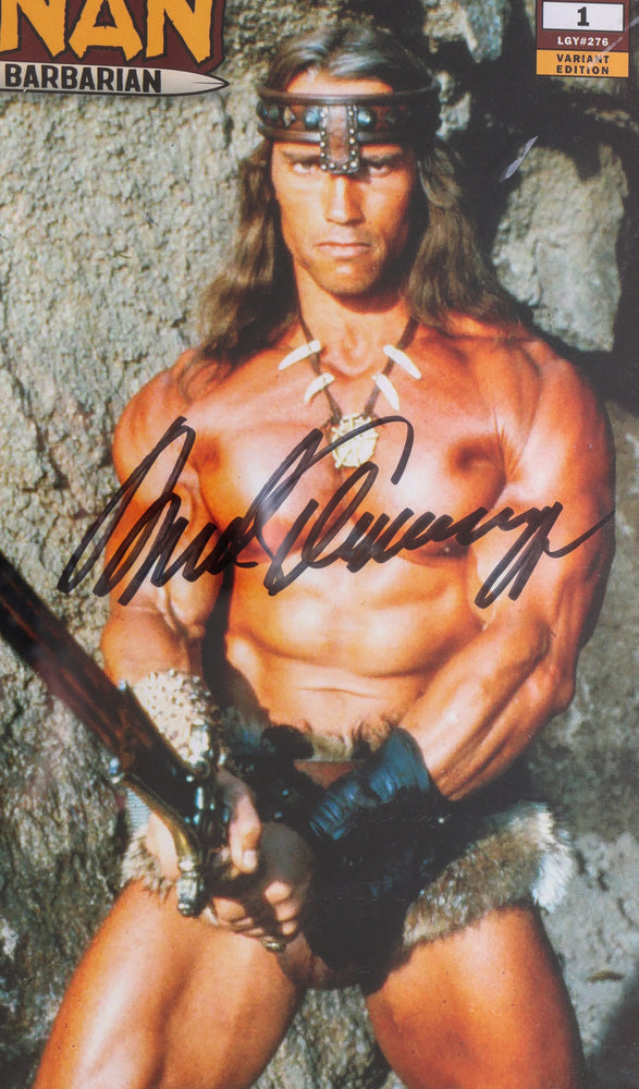 
                  
                    Conan the Barbarian #1 - Signed by Arnold Schwarzenegger - Photo Variant Cover - (CGC Signature Series 9.6) 2019
                  
                