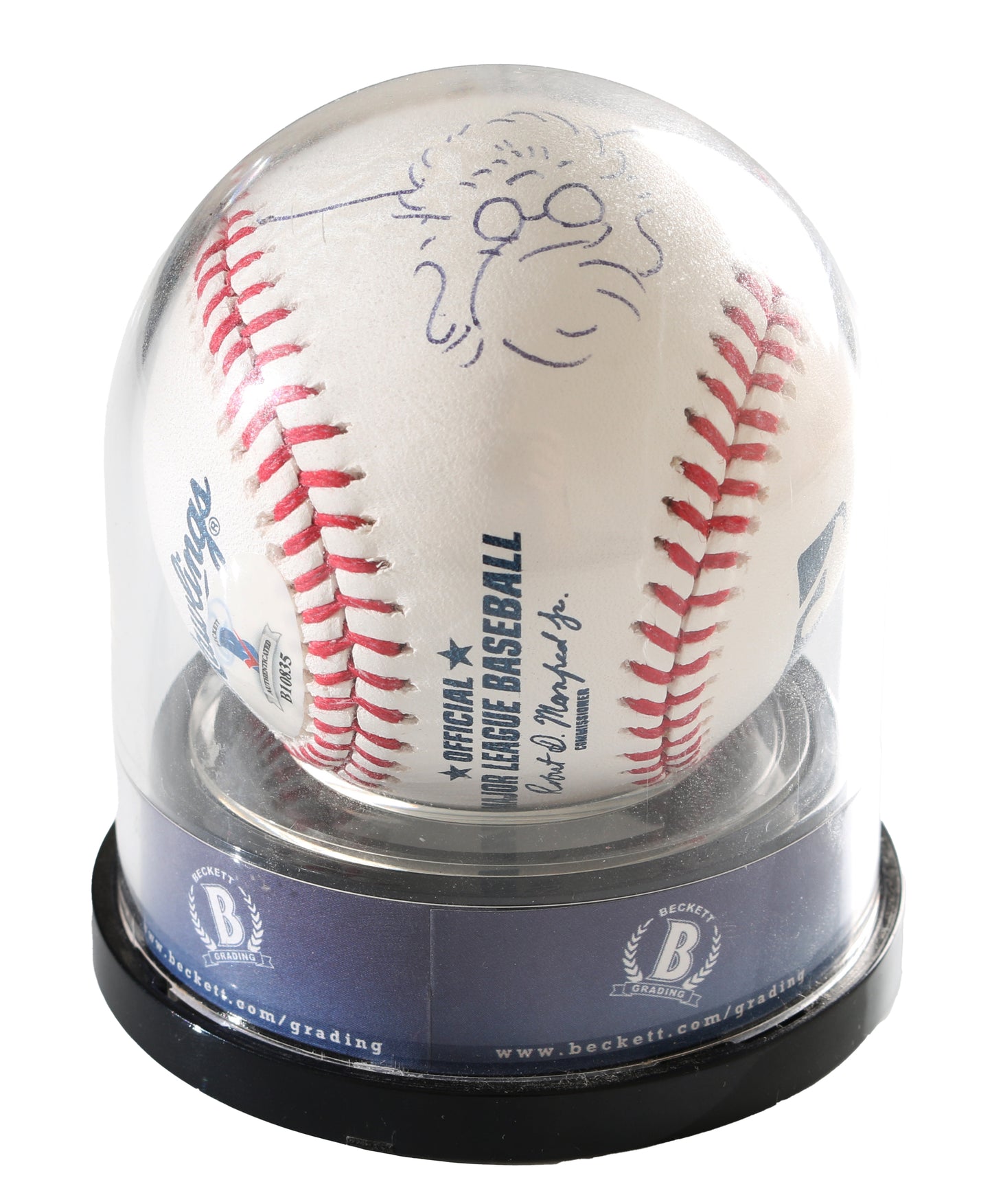 
                  
                    Guillermo del Toro Director of Hellboy, Pan's Labyrinth, The Shape of Water, Blade II, & Pacific Rim (Beckett Ball Dome) Signed Rawlings Official MLB Baseball with Self Portrait Sketch Art Drawing
                  
                