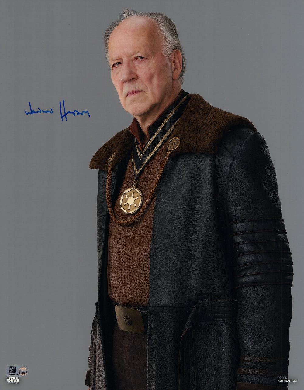 Werner Herzog as The Client in Star Wars: The Mandalorian (Topps Authentics) Signed 11x14 Photo