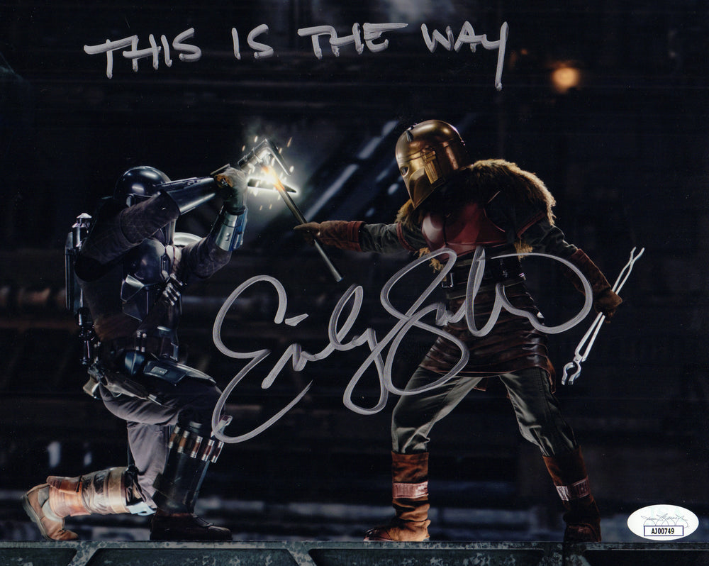 Emily Swallow as the Armorer in Star Wars: The Mandalorian (JSA) Signed 8x10 Photo