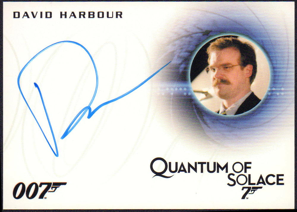 David Harbour as Gregg Beam in James Bond 007 Quantum of Solace Limited Edition Signed Trading Card