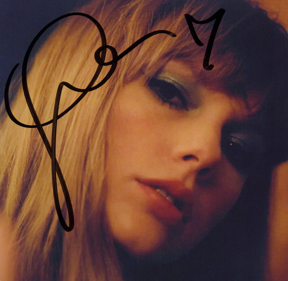Midnights Mahogany Edition Signed CD Album Insert Signed by Taylor Swift