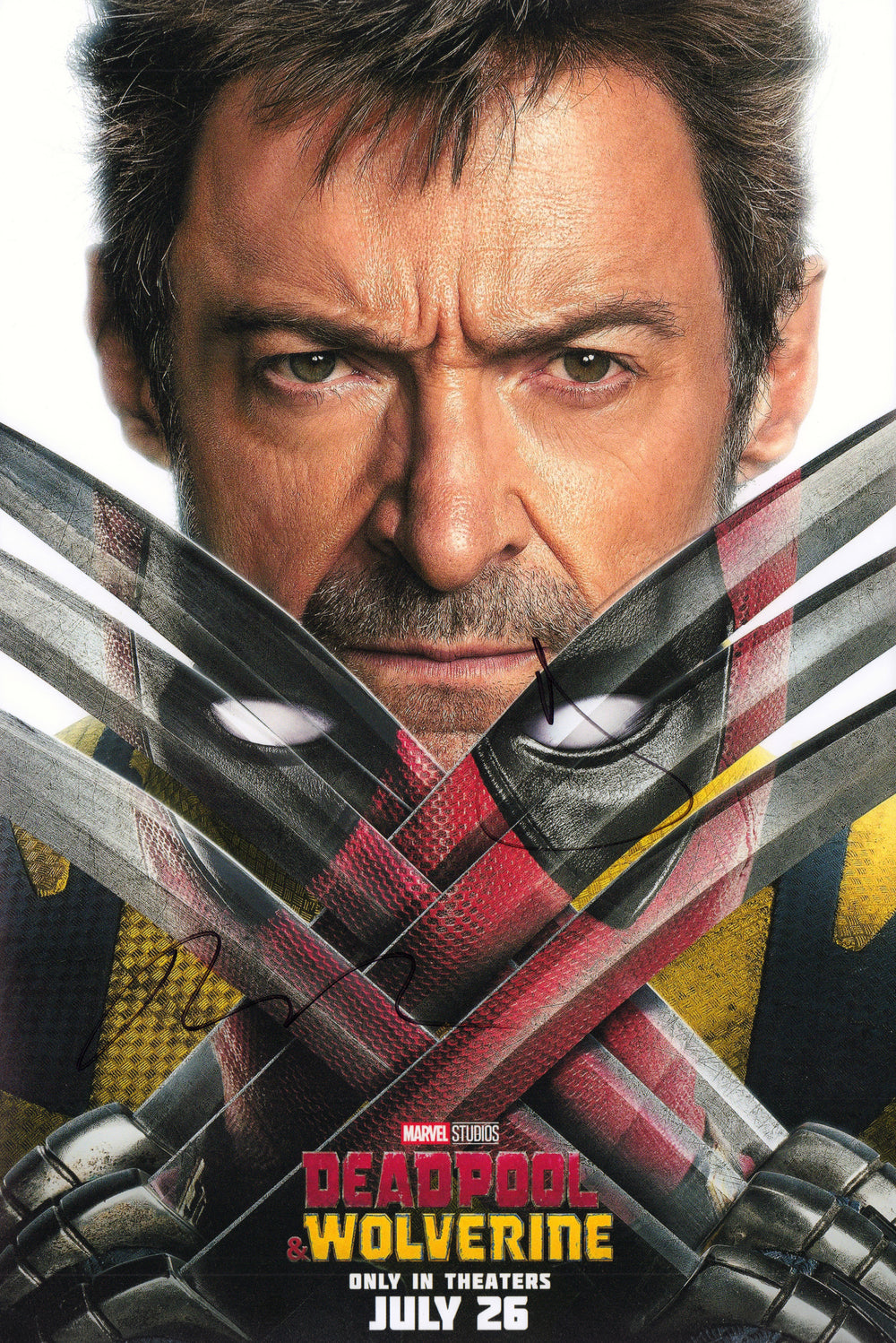 Ryan Reynolds as Deadpool & Hugh Jackman as Wolverine in Deadpool & Wolverine Signed 12x18 Mini Poster