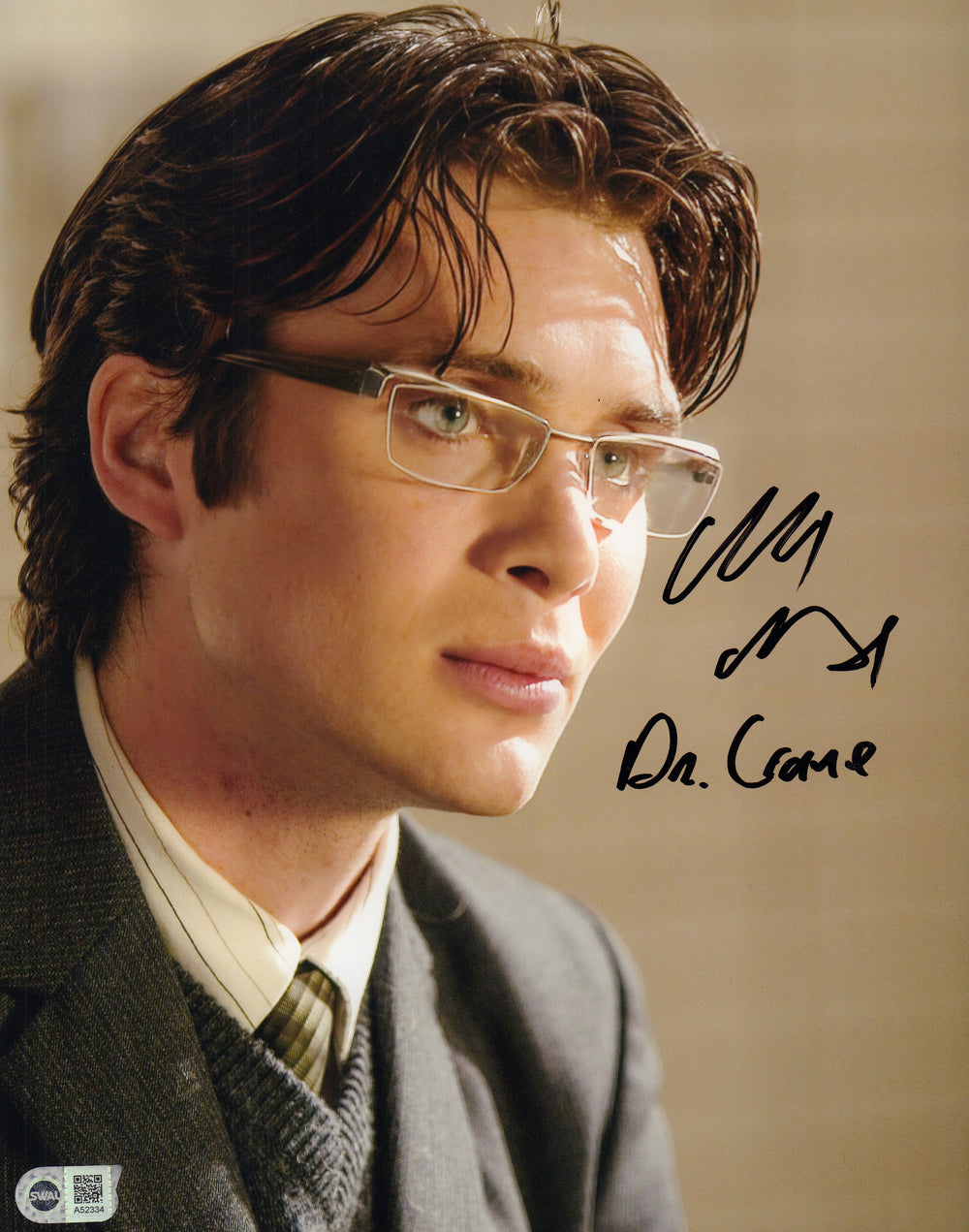 Cillian Murphy as Dr. Crane / Scarecrow in Batman Begins (SWAU) Signed 11x14 Photo with Character Name