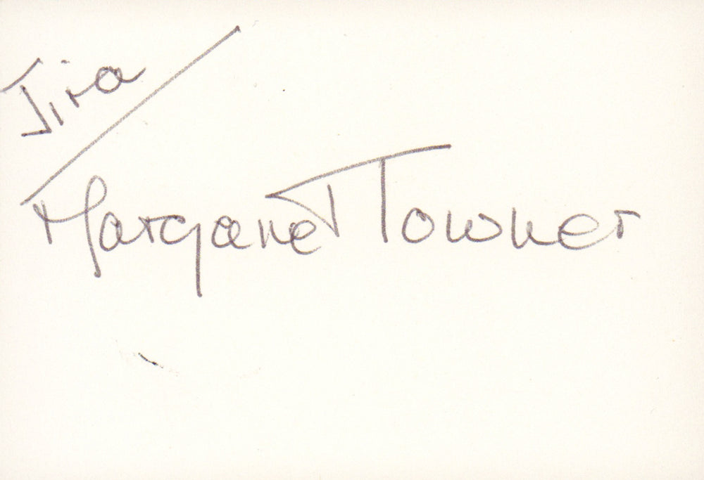 Margaret Towner as Jira from Star Wars Episode I: The Phantom Menace Signed 3x2 Index Card with Character Name - Rare