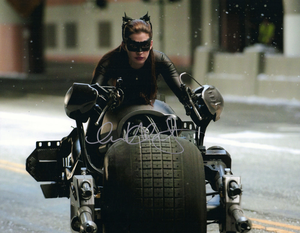 Anne Hathaway as Catwoman in The Dark Knight Rises Signed 11x14 Photo