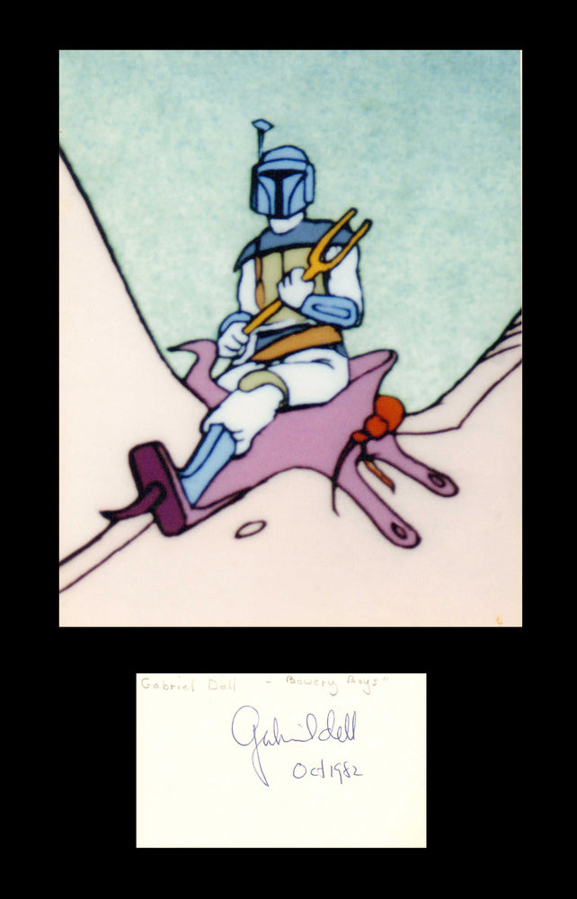 
                  
                    Gabriel Dell as Boba Fett in the Star Wars Holiday Special Signed 5x3 Index Card - Rare
                  
                