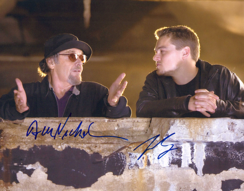 Leonardo DiCaprio as Billy Costigan Jr. & Jack Nicholson as Frank Costello in Martin Scorsese's The Departed Signed 11x14 Photo