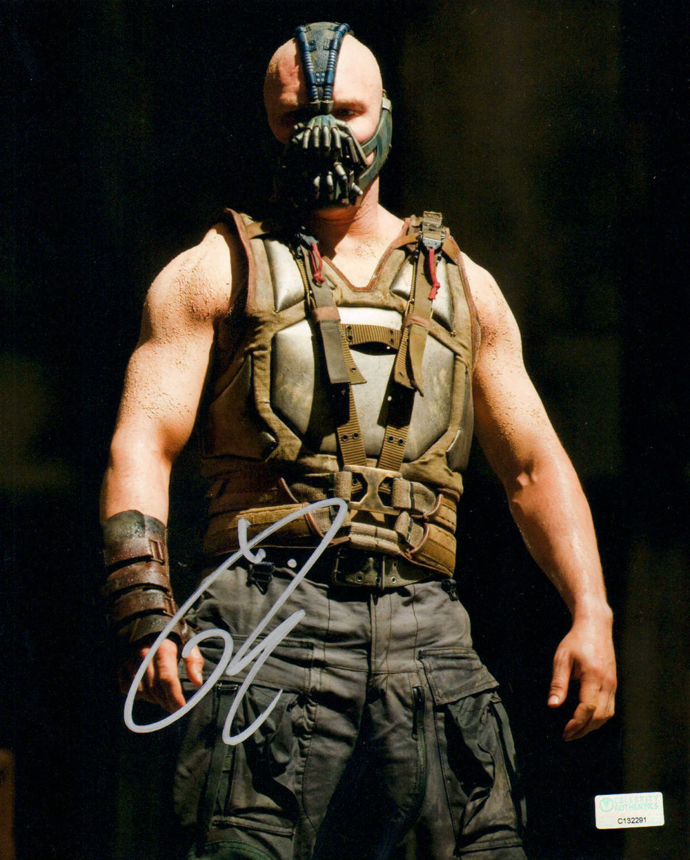 Tom Hardy as Bane in Batman: The Dark Knight Rises (Celebrity Authentics) Signed 8x10 Photo