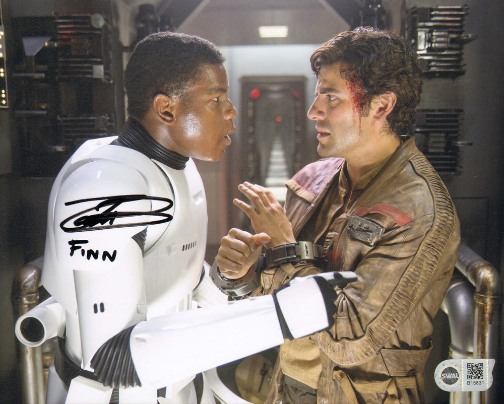 John Boyega as Finn in Star Wars: The Force Awakens (SWAU) Signed 8x10 Photo with Character Name