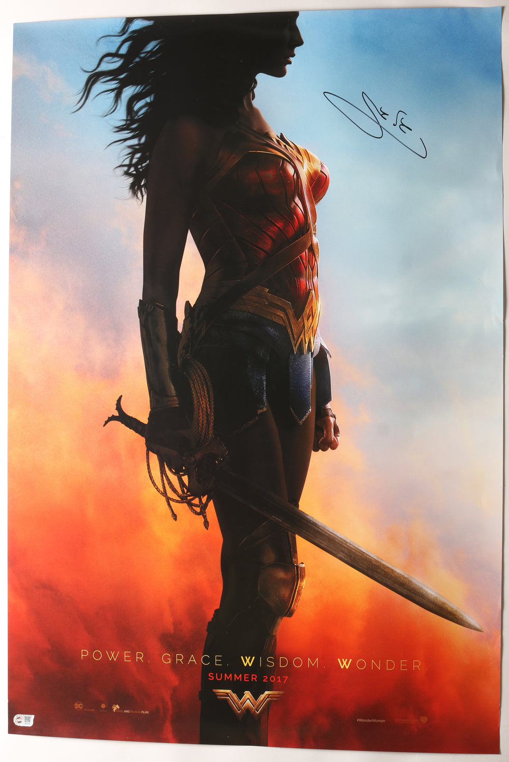 Gal Gadot as Wonder Woman (SWAU) Signed 27x40 Poster