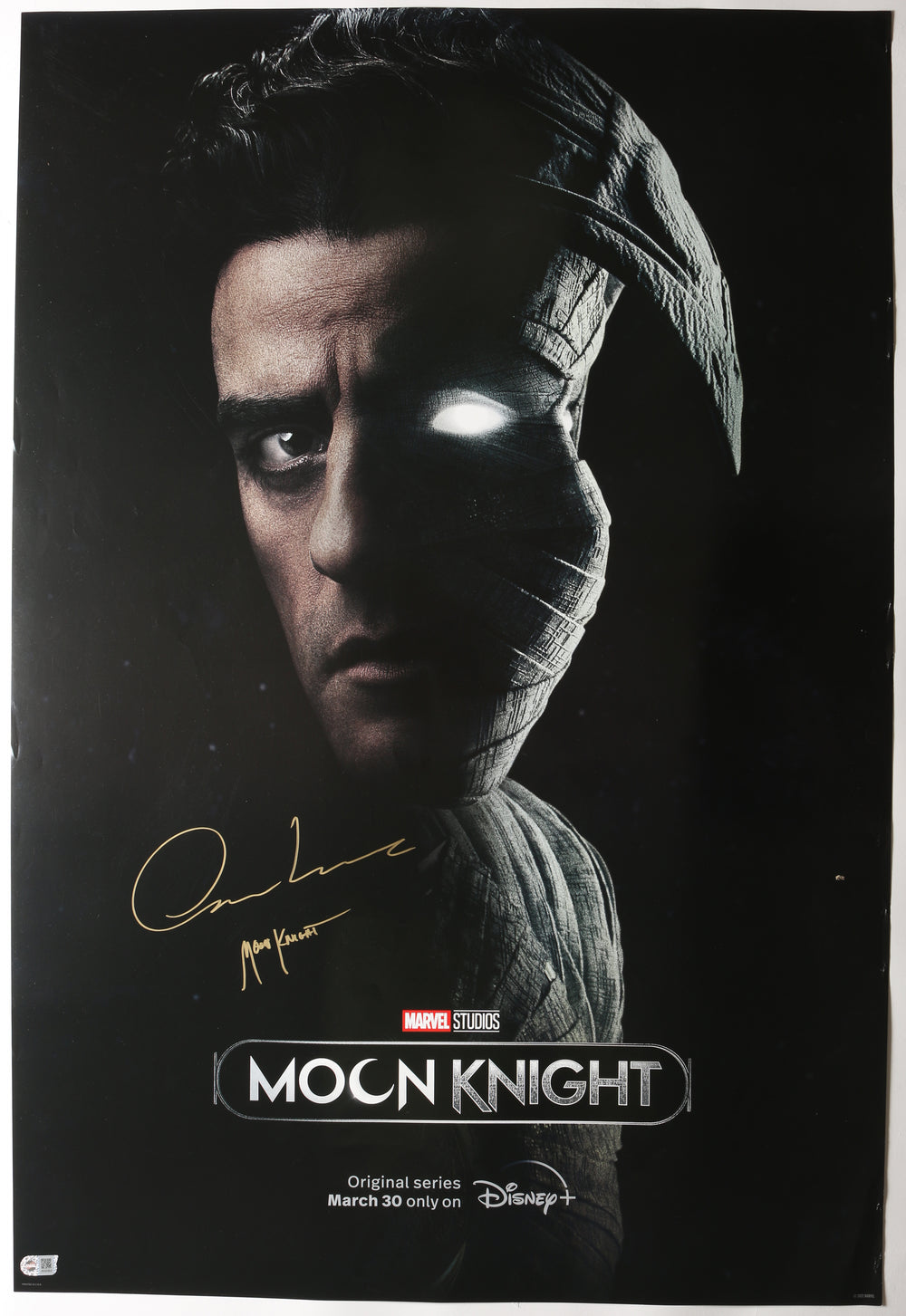 Oscar Isaac as Moon Knight (SWAU) Signed 27x40 Poster with Character Name