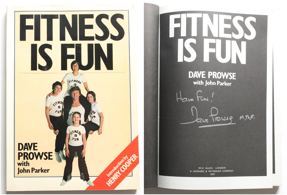 Fitness is Fun Book Signed by Star Wars Darth Vader Actor & Author Dave Prowse