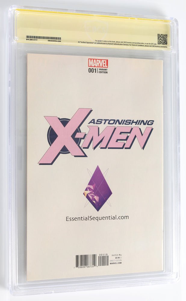 
                  
                    Astonishing X-Men #1 Mark Brooks Variant Cover - Signed by Olivia Munn as Psylocke with Character Name (Beckett / CBCS Verified Signature) 2017
                  
                