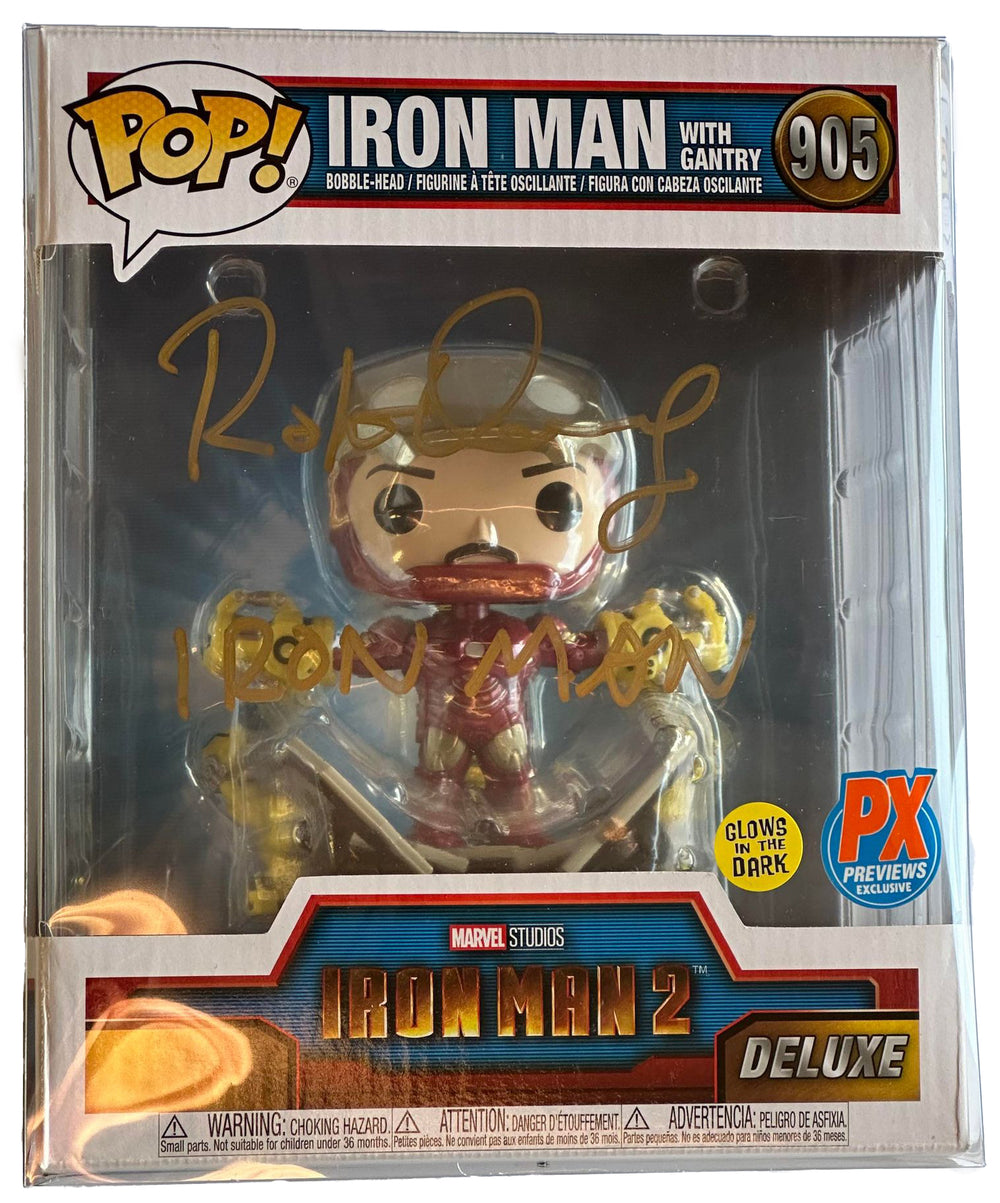 Robert Downey Jr. as Iron Man in Iron Man 2 (SWAU) Signed POP! Funko #905 with Character Name