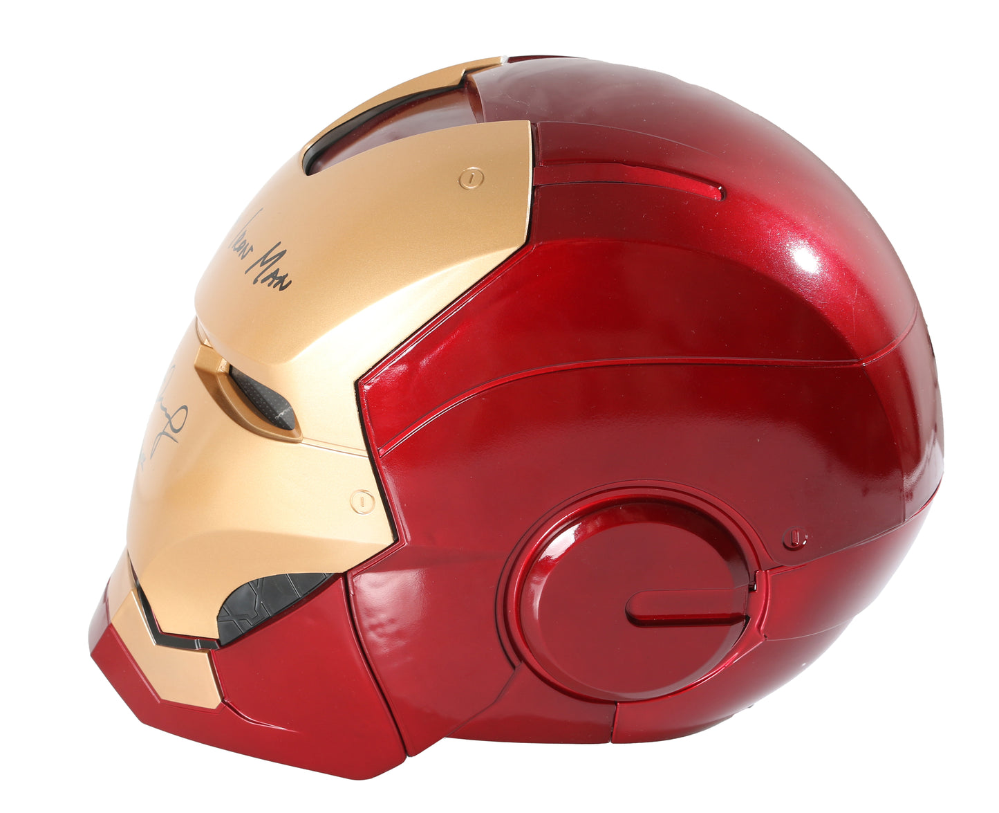 
                  
                    Iron Man Prop Replica Hasbro Legends Series Electronic Helmet (SWAU) Signed by Robert Downey Jr. with Character Name & Quote
                  
                