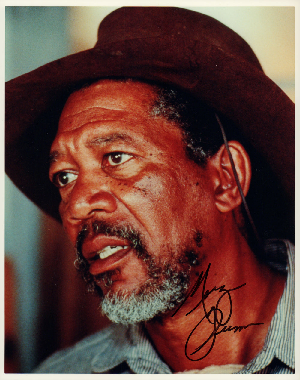 Morgan Freeman in Unforgiven Signed 8x10 Photo