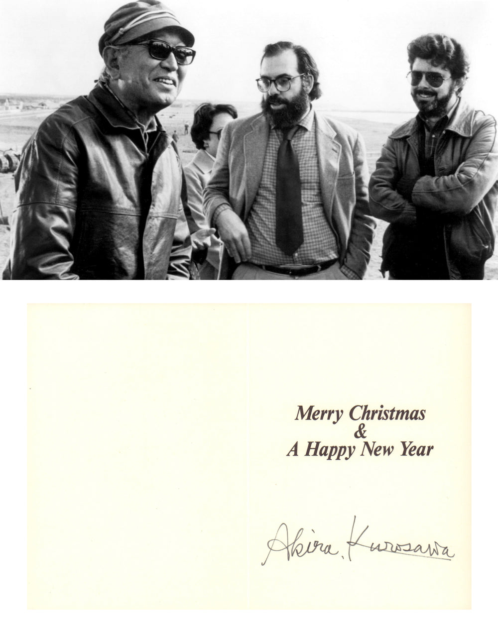 Akira Kurosawa Director of Seven Samurai, Yojimbo, & The Hidden Fortress (A Major Inspiration for Star Wars) Signed Christmas Card