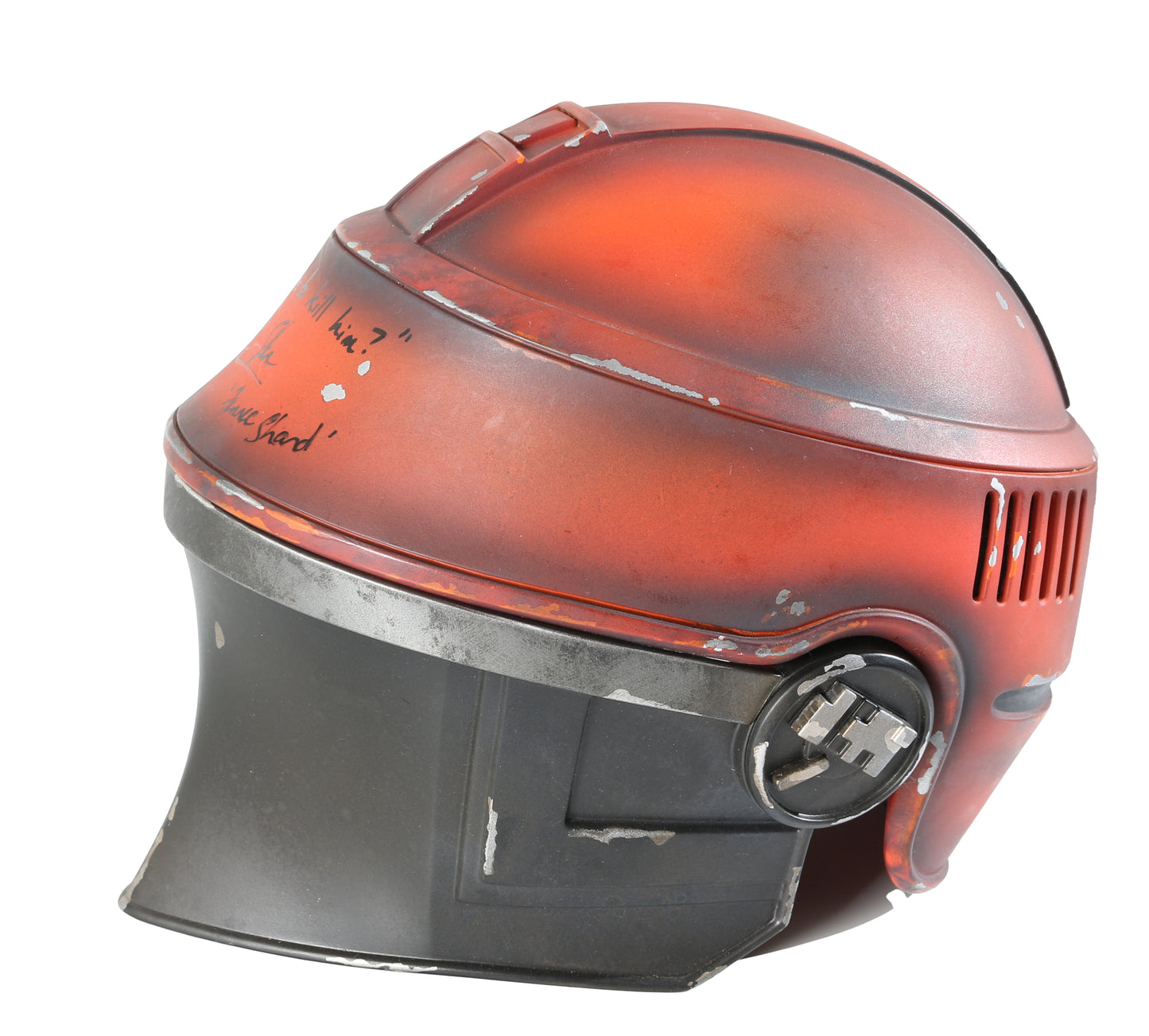 
                  
                    Fennec Shand from Star Wars: The Book of Boba Fett & The Mandalorian Helmet Signed by Ming-Na Wenwith Character Name & Quote
                  
                