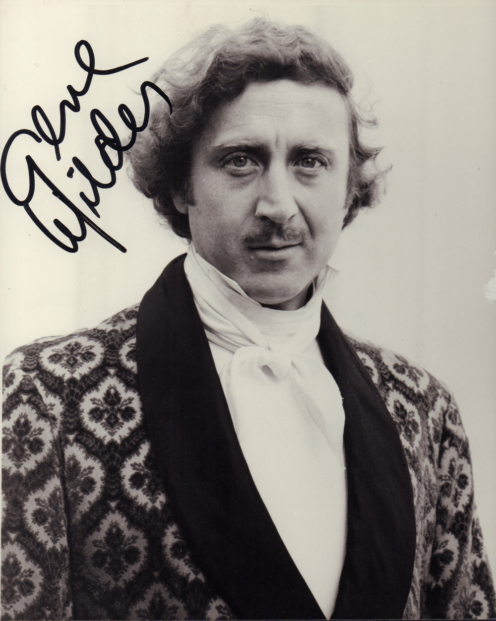Gene Wilder from Willy Wonka & the Chocolate Factory, The Producers, Blazing Saddles, & Young Frankenstein Signed 8x10 Photo