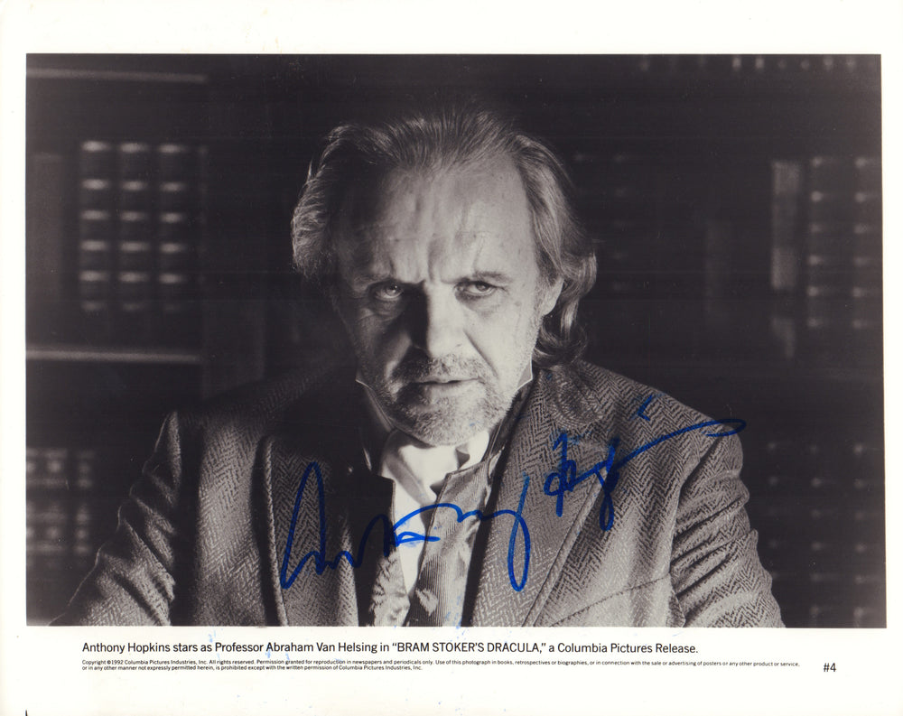 Anthony Hopkins as Van Helsing in Bram Stoker's Dracula Signed 8x10 Photo
