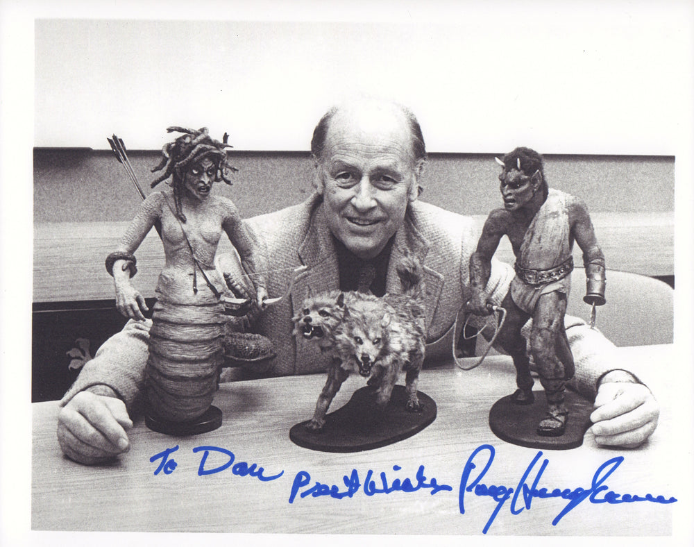 Ray Harryhausen Legendary Stop Motion Animator Signed 8x10 Photo