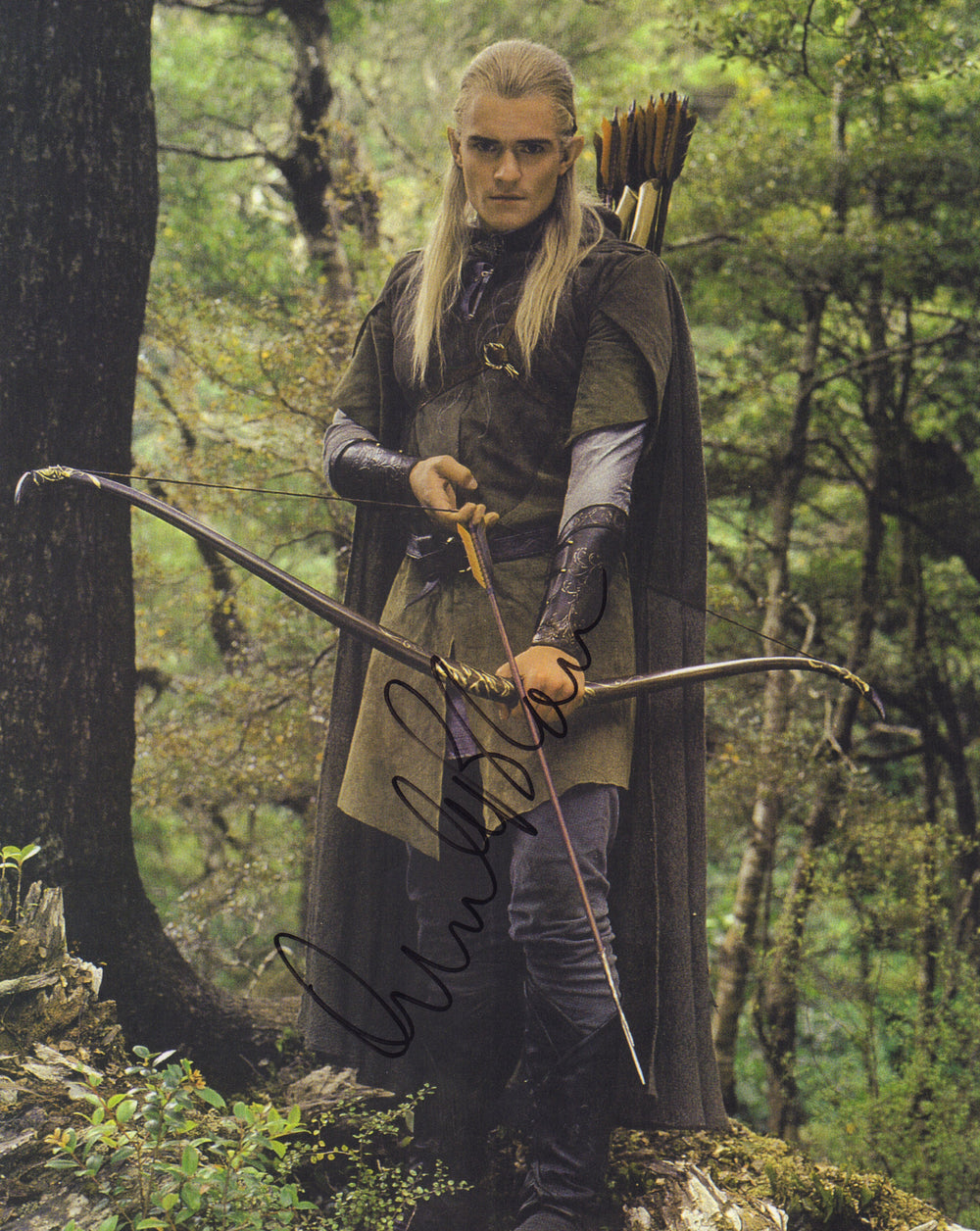 Orlando Bloom as Legolas in The Lord of the Rings: The Fellowship of the Ring Signed 8x10 Photo