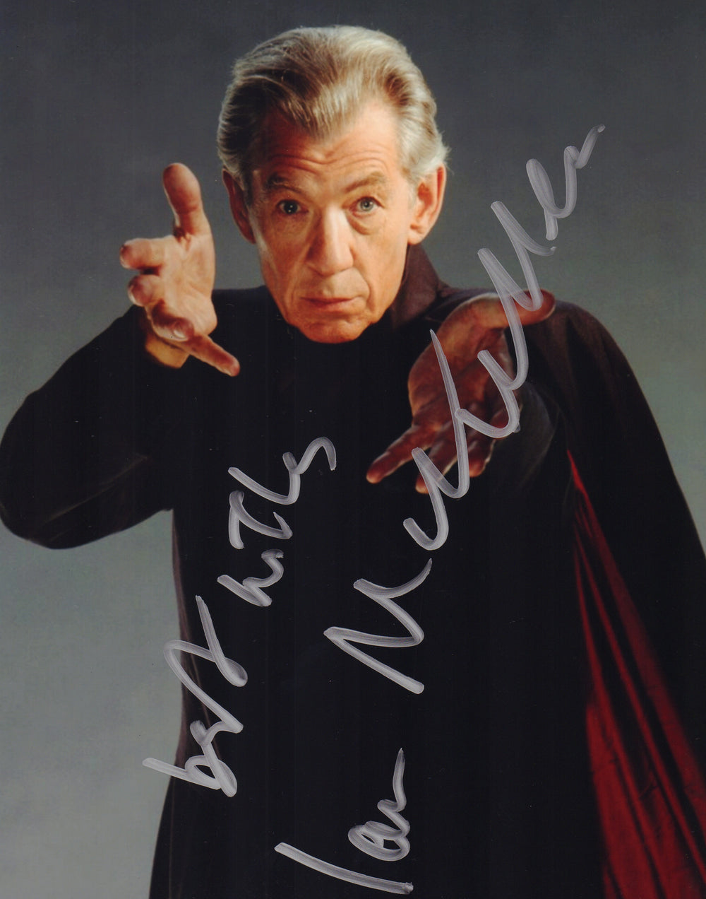 Ian McKellen as Magneto in X-Men Signed 8x10 Photo