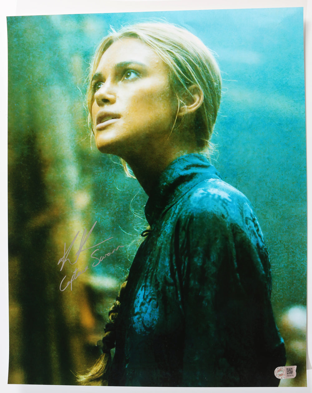 Keira Knightley as Elizabeth Swann in Pirates of the Caribbean: At World's End (SWAU) Signed 16x20 Photo with Character Name