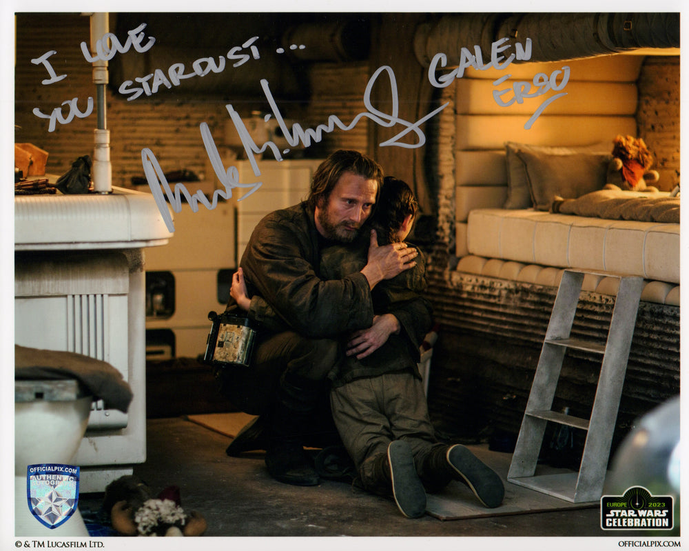 Mads Mikkelsen as Galen Erso in Rogue One: A Star Wars Story Signed 8x10 (Official Pix) Photo with Character Name & Quote