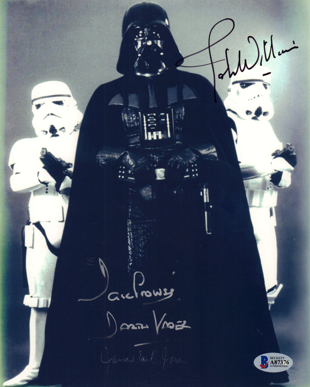 Darth Vader from Star Wars 8x10 Photo Signed by James Earl Jones, Dave Prowse, & Composer John Williams