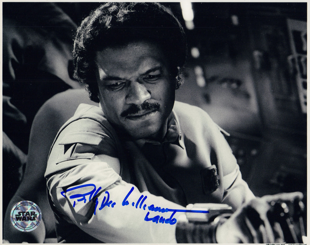 Billy Dee Williams as Lando in Star Wars: Return of the Jedi Signed 8x10 (Official Pix) B&W Photo