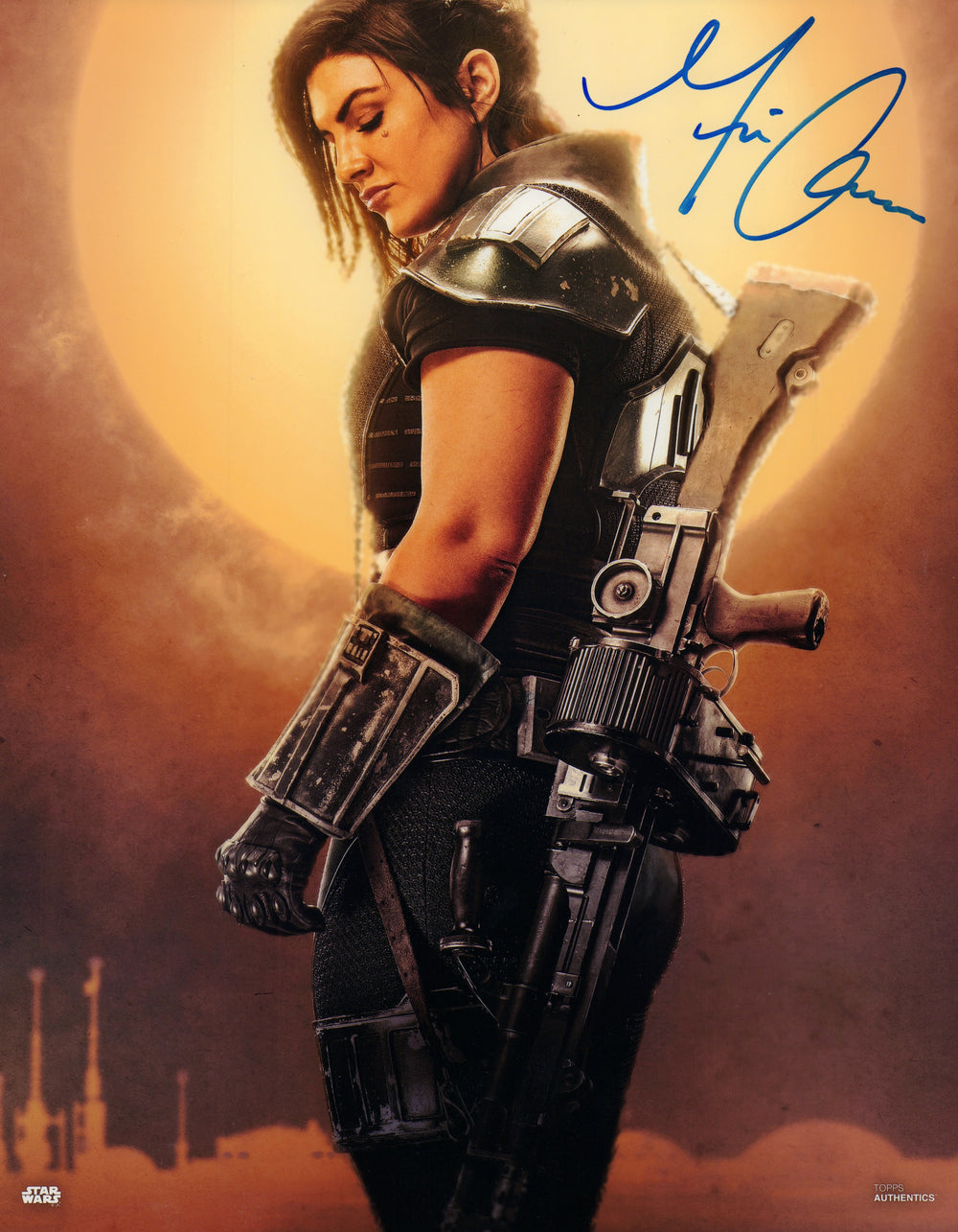 Gina Carano as Cara Dune in Star Wars: The Mandalorian Signed 11x14 Photo