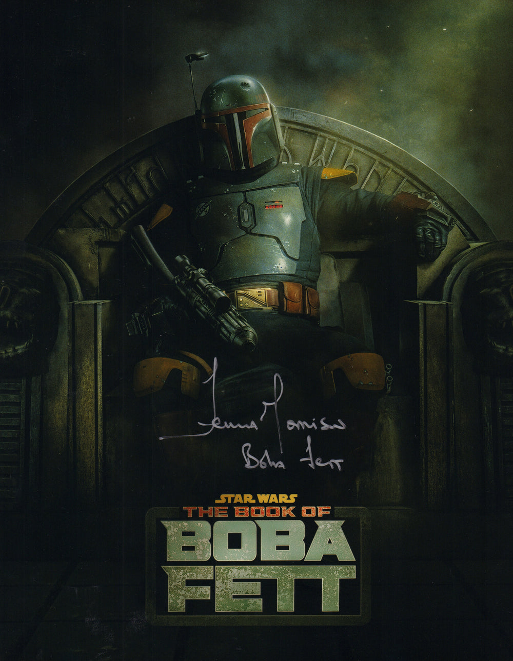 Temuera Morrison as Boba Fett in Star Wars: The Book of Boba Fett Signed 11x14 Photo