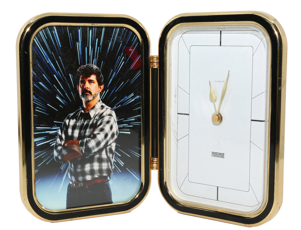 Wes Takahashi Industrial Light & Magic Collection - LUCASFILM Mantle Photo & Clock Company Christmas Gift with Photo of George Lucas