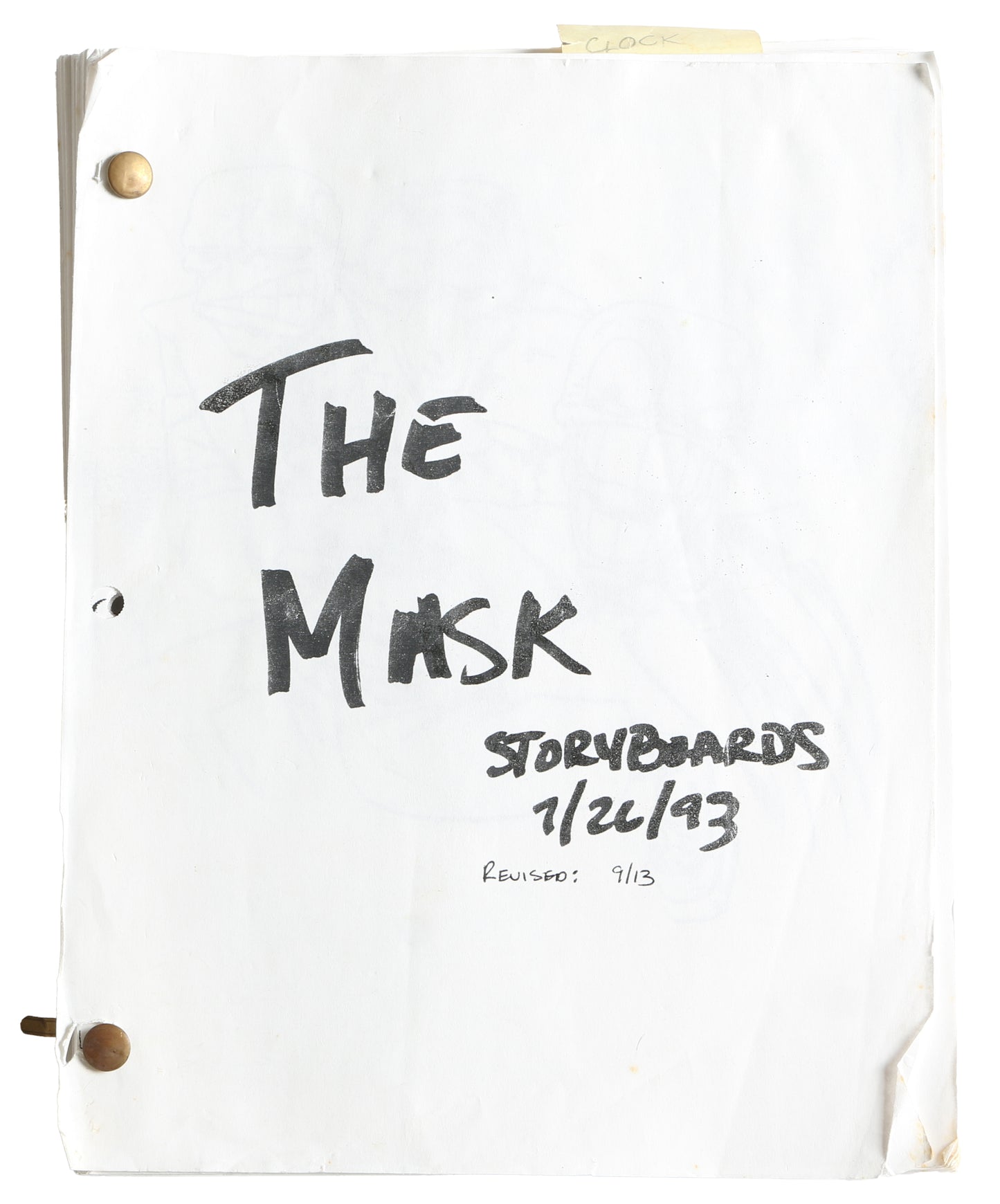 
                  
                    Wes Takahashi Industrial Light & Magic Collection - Jim Carrey The Mask Production Storyboards 165 Pages - 1993
                  
                