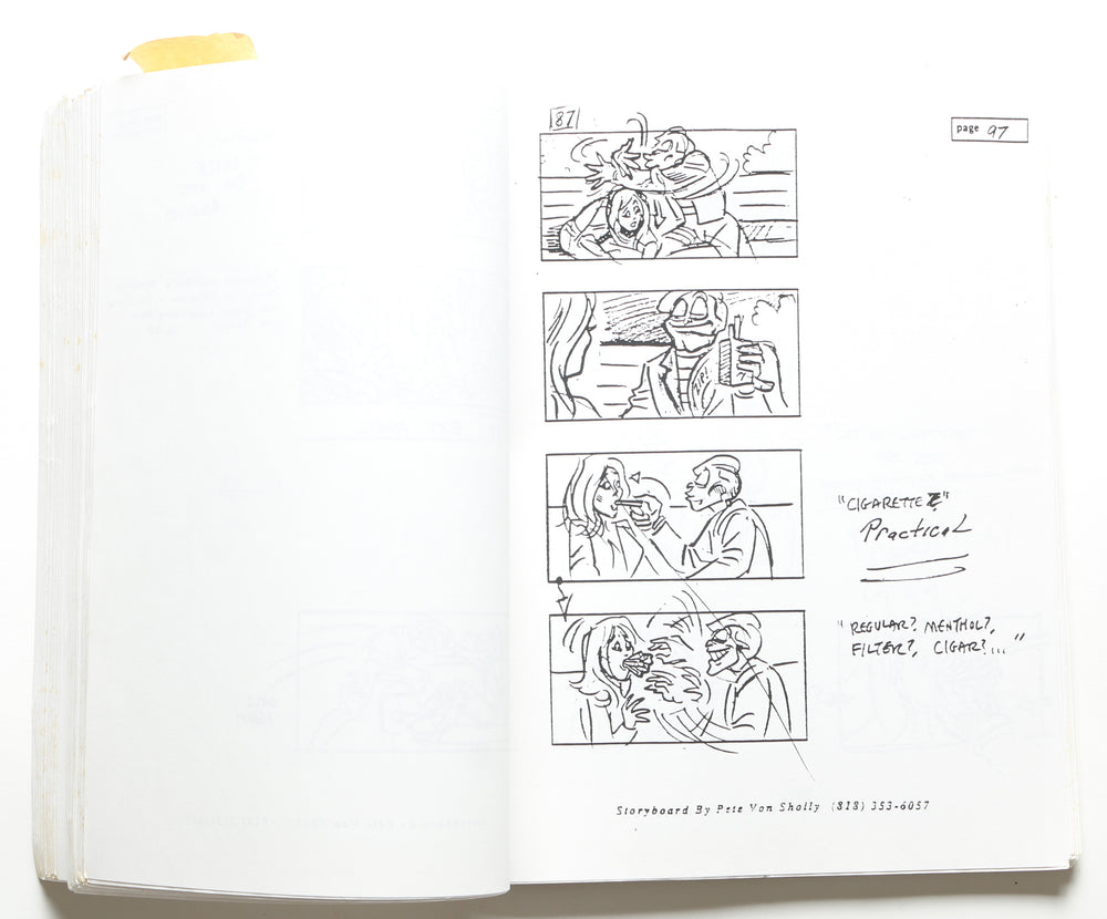 
                  
                    Wes Takahashi Industrial Light & Magic Collection - Jim Carrey The Mask Production Storyboards 165 Pages - 1993
                  
                