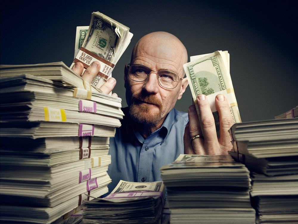 
                  
                    Breaking Bad Stack of Money with Band from Walter White's Criminal Empire TV Prop - 2013
                  
                