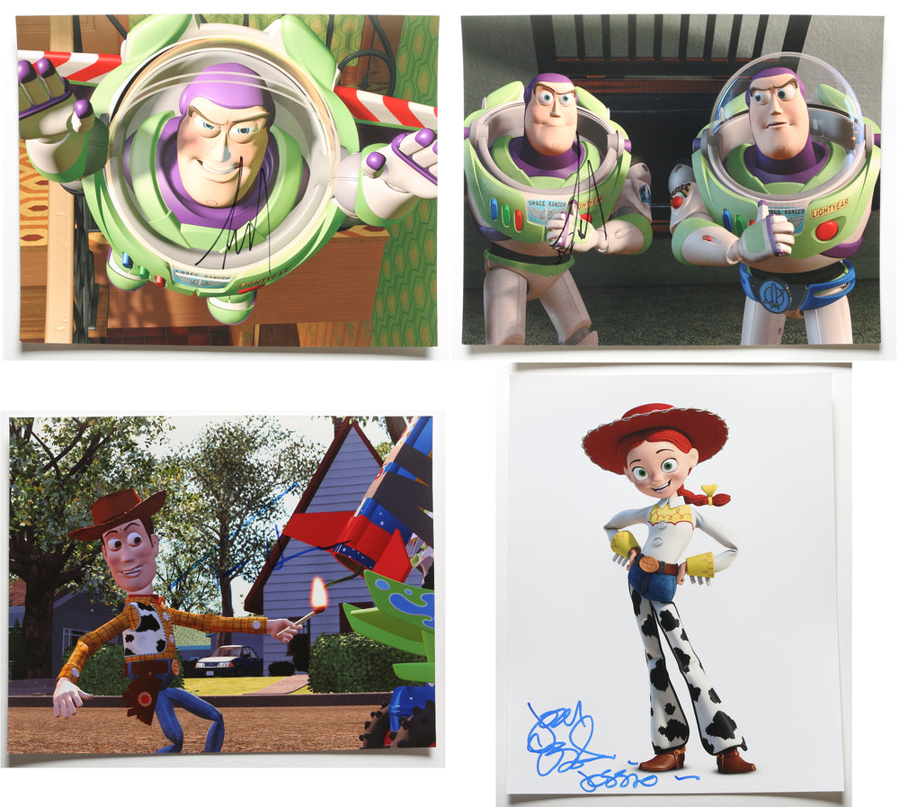 Disney / Pixar's Toy Story 11x14 Photo 4pc LOT Signed by Tim Allen, Tom Hanks, & Joan Cusack