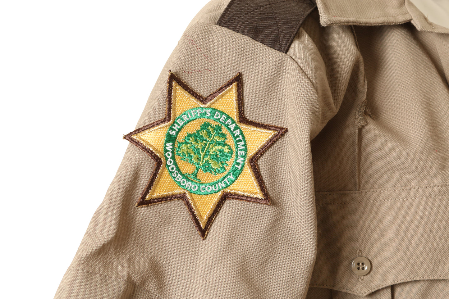 
                  
                    Scream 4 Marley Shelton as Deputy Judy Hicks Production Worn Woodsboro County Sheriff Uniform Shirt Wardrobe - 2012
                  
                