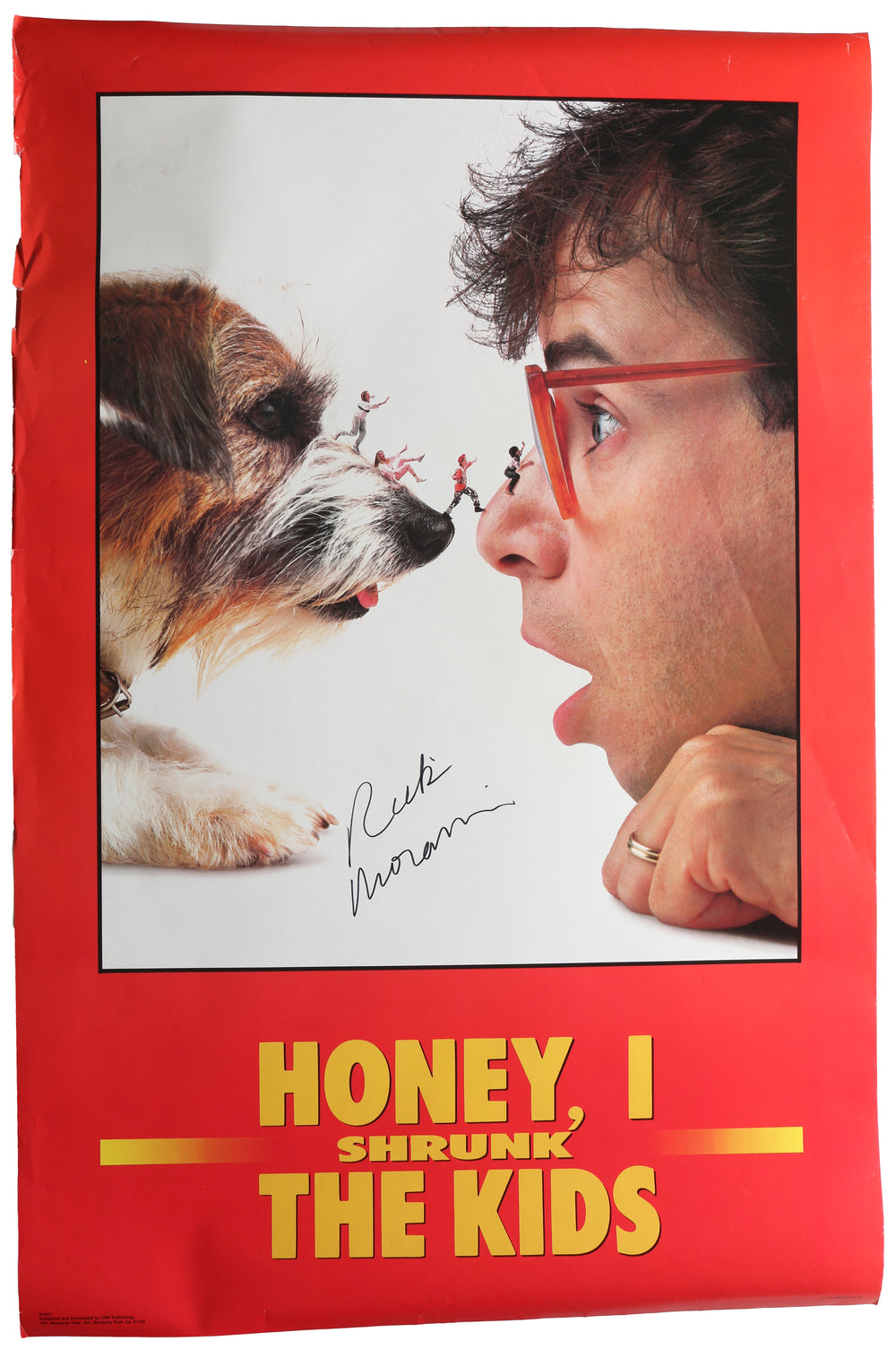 Rick Moranis as Wayne Szalinski in Honey, I Shrunk the Kids 23x35 Rare Signed Poster