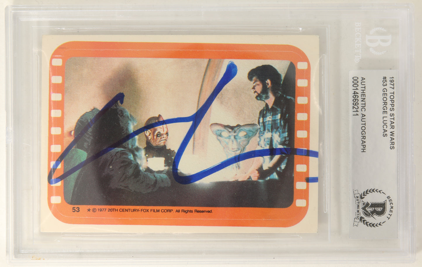 
                  
                    George Lucas Creator / Director of Star Wars (K9 + Beckett Slabbed) Signed Trading Card
                  
                