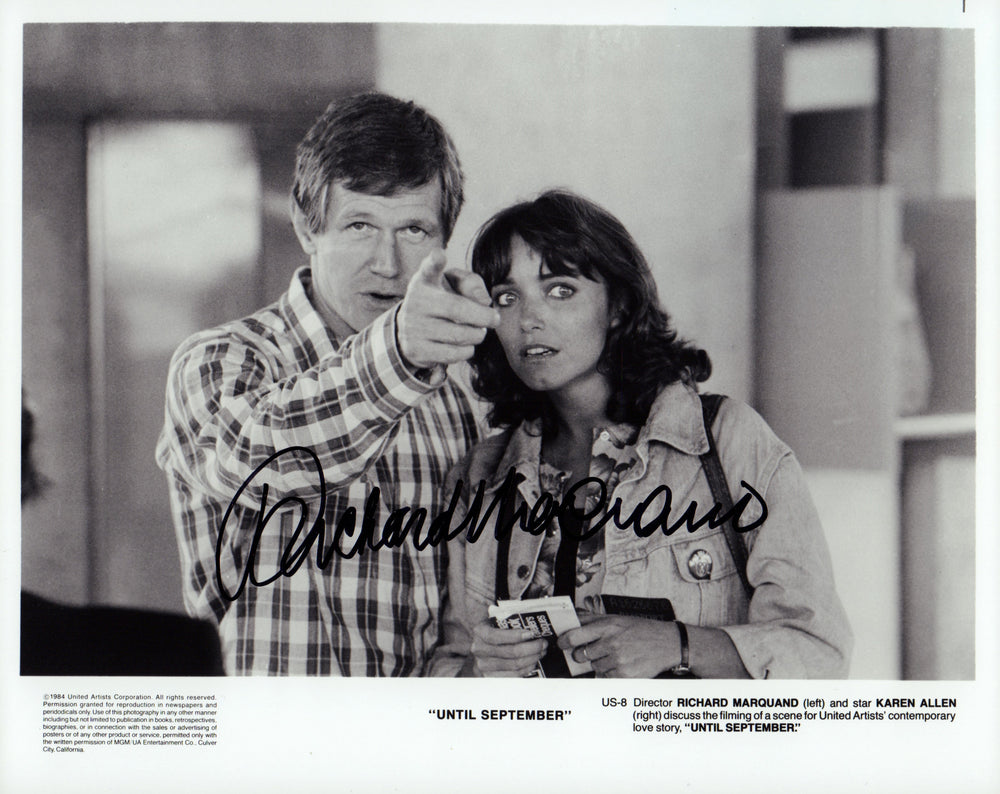 Richard Marquand Director of Star Wars: Return of the Jedi Signed 8x10 'Until September' Press Photo - Extremely Rare