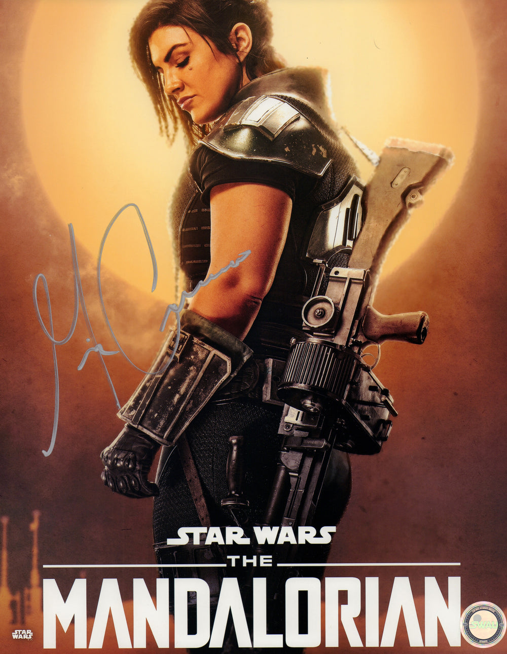 Gina Carano as Cara Dune in Star Wars: The Mandalorian (SWAU) Signed 11x14 Photo