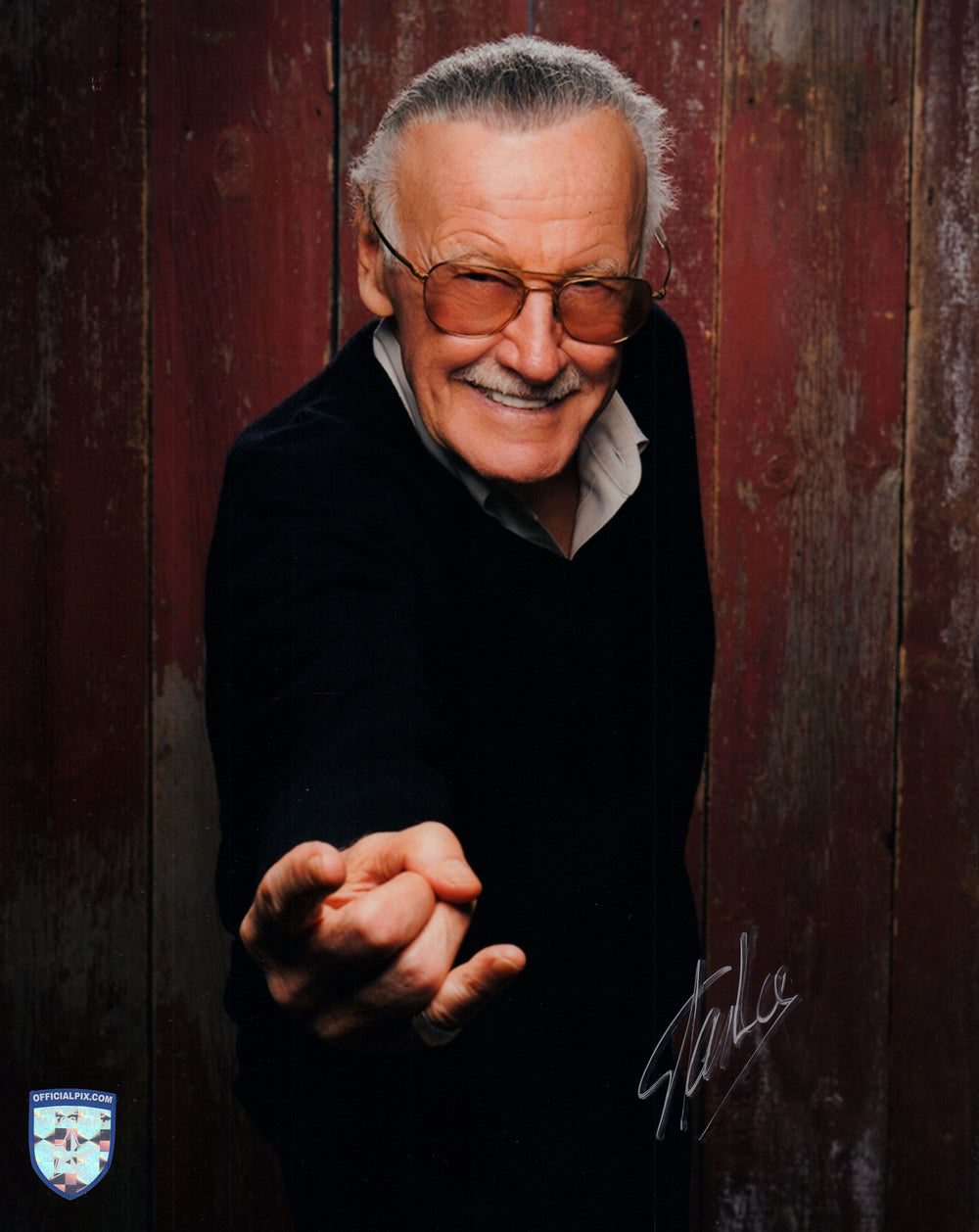 Stan Lee Creator of Marvel Characters: Spider-Man, the X-Men, Iron Man, Thor, the Hulk, Ant-Man, the Wasp, the Fantastic Four, Black Panther, Daredevil, Doctor Strange, the Scarlet Witch, Black Widow, & Many More (Official Pix) Signed 11x14 Photo