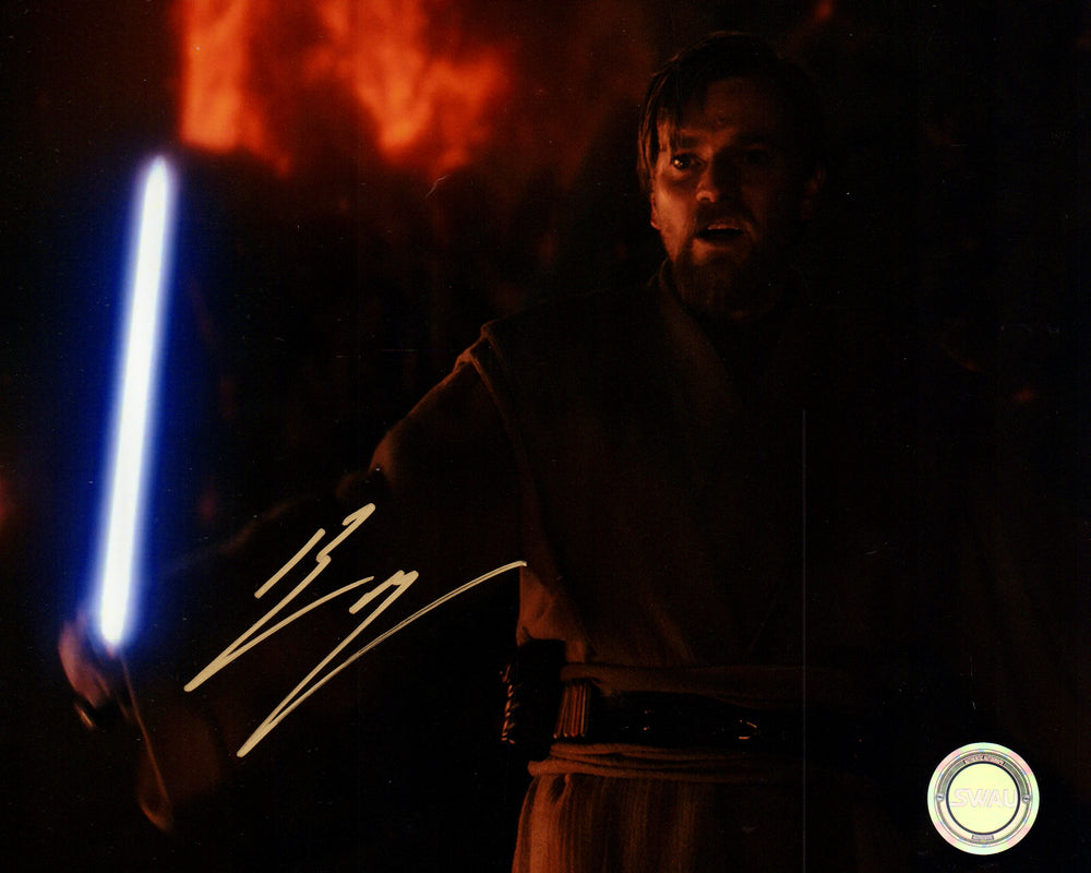 Ewan McGregor as Obi-Wan Kenobi from Star Wars Episode III: Revenge of the Sith Signed 8x10 (SWAU) Photo