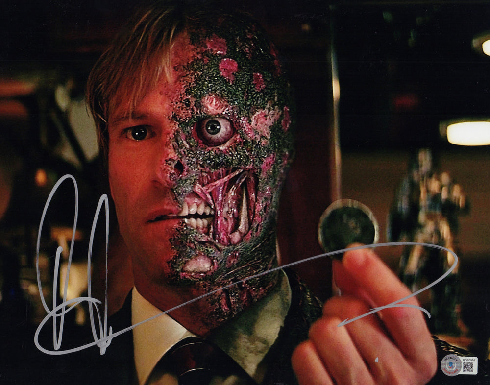 Aaron Eckhart as Two-Face in The Dark Knight Signed 11x14 Photo