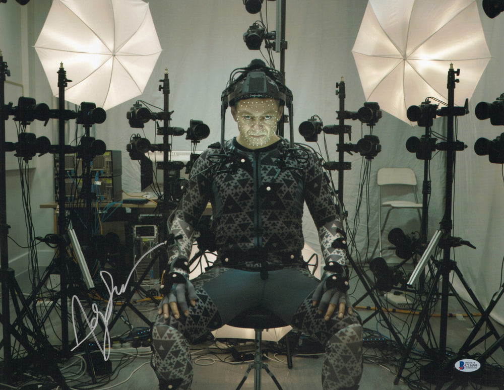 Andy Serkis as Supreme Leader Snoke Behind the Scenes of Star Wars: The Force Awakens (Beckett) Signed 16x20 Photo